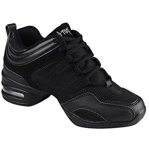 GYUANLAI Zapatos De Baile para Mujer Zapatos Deportivos Zapatos Modernos De Jazz Suela Antideslizante De PU Cómoda Malla Acoplamiento con Cordones Zapatillas De Deporte Ligeras GYUANLAI Zapatos De Baile para Mujer Zapatos Deportivos Zapatos Modernos De Jazz Suela Antideslizante De PU Cómoda Malla Acoplamiento con Cordones Zapatillas De Deporte Ligeras