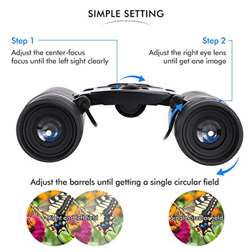 Gyvazla Prismáticos, 8x21 Telescopios Binoculares Compactos Ligeros para Fútbol Camping Gyvazla Prismáticos, 8x21 Telescopios Binoculares Compactos Ligeros para Fútbol Camping