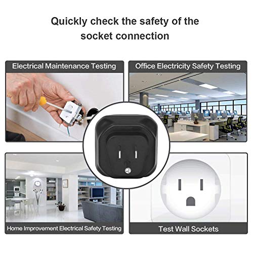 GZCRDZ® AST01 UK EU Socket Tester GFCI Outlet Tester Automático Circuito Eléctrico Polaridad Voltaje Detector de Pared Plug Breaker Finder GZCRDZ® AST01 UK EU Socket Tester GFCI Outlet Tester Automático Circuito Eléctrico Polaridad Voltaje Detector de Pared Plug Breaker Finder