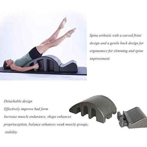 GZD Cama De Masaje Negro Pilates, Corrector De Yoga Desmontable, Equipo De Ejercicios para Adelgazar Y Formar Una Cuña De Espuma De Recuperación