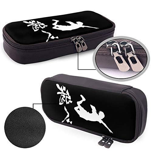 H-aikyu-u - Estuche para lápices de gran capacidad, doble cremallera, para estudiantes, adolescentes, niñas, adultos, bolsa de cosméticos H-aikyu-u - Estuche para lápices de gran capacidad, doble cremallera, para estudiantes, adolescentes, niñas, adultos, bolsa de cosméticos