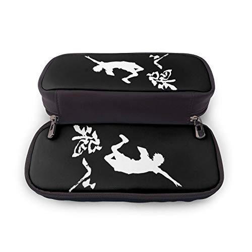H-aikyu-u - Estuche para lápices de gran capacidad, doble cremallera, para estudiantes, adolescentes, niñas, adultos, bolsa de cosméticos H-aikyu-u - Estuche para lápices de gran capacidad, doble cremallera, para estudiantes, adolescentes, niñas, adultos, bolsa de cosméticos