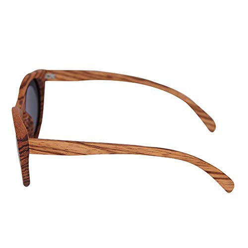 H-O Gafas de Sol de Madera/bambú Unisex, Gafas de Sol de Madera polarizadas exclusivas para Mujeres y Hombres con Mangos de Madera con Gafas de protección UV UV400