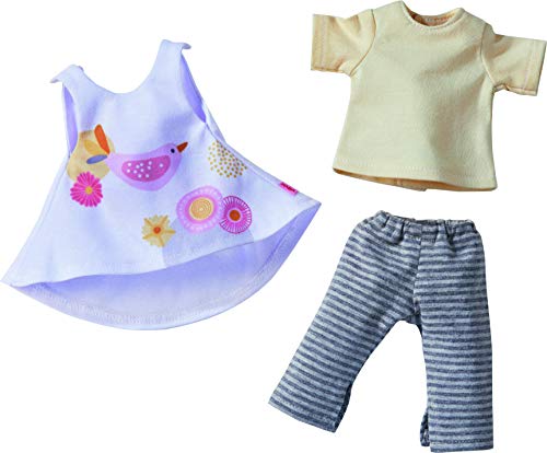 HABA 305576-Conjunto de Ropa para Primavera, Conjunto de Vestido, pantalón y Camiseta, Accesorios para muñecas de 32 cm, Juguete a Partir de 18 Meses, Color Azul (305576) HABA 305576-Conjunto de Ropa para Primavera, Conjunto de Vestido, pantalón y Camiseta, Accesorios para muñecas de 32 cm, Juguete a Partir de 18 Meses, Color Azul (305576)