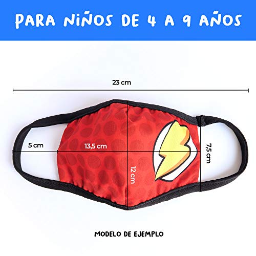 Haberdashery Online Kit Mascarilla higiénica textil reutilizable + 50 etiquetas con nombre personalizable (Araña) Haberdashery Online Kit Mascarilla higiénica textil reutilizable + 50 etiquetas con nombre personalizable (Araña)