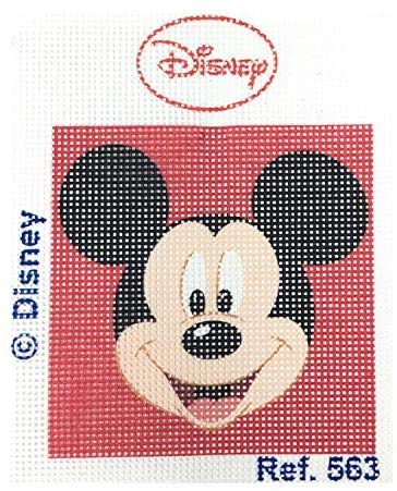 Haberdashery Online Kit Medio Punto para niños, 18 x 15 cms. Colección Mickey Mouse - Modelo 563