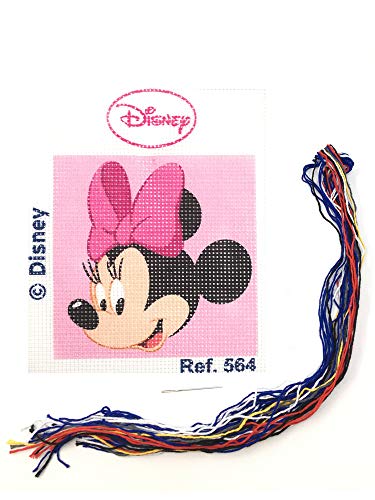 Haberdashery Online Kit Medio Punto para niños, 18 x 15 cms. Colección Minnie Mouse - Modelo 564