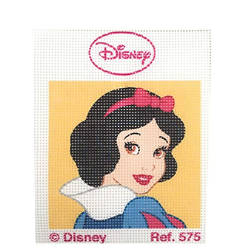 Haberdashery Online Kit Medio Punto para niños, 18 x 15 cms. Colección Princesas Disney -Blancanieves Modelo 575