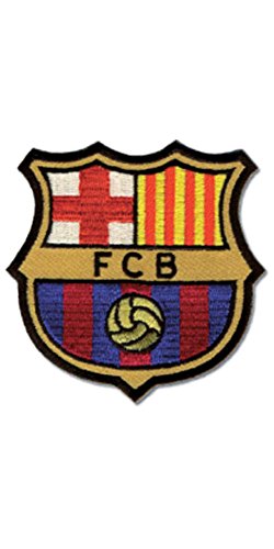 Haberdashery Online Parche Termoadhesivo Barça Oficial. Escudo F.C. Barcelona Bordado. Insignia Barça Grande. Ref. 3333