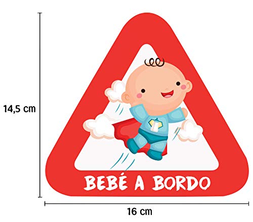 Haberdashery Online Pegatina Adhesiva Bebé a Bordo. Adhesivo vinilo para coche o moto. 15 x 13,7 cm. (18. Príncipe) Haberdashery Online Pegatina Adhesiva Bebé a Bordo. Adhesivo vinilo para coche o moto. 15 x 13,7 cm. (18. Príncipe)