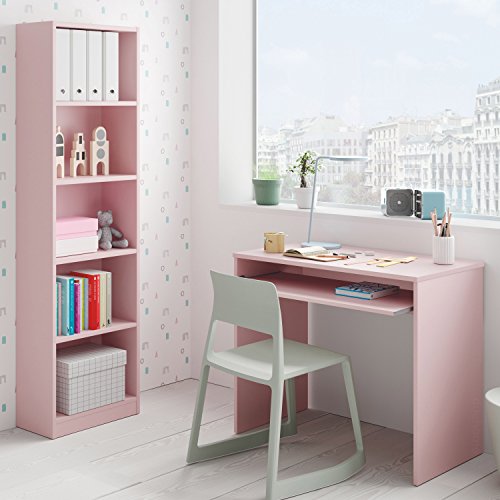 Habitdesign Estantería Juvenil 6 baldas, Librería Vertical, Modelo I-Joy, Acabado en Color Rosa Nube, Medidas: 180 cm (Alto) x 52 cm (Ancho) x 25 cm (Fondo) Habitdesign Estantería Juvenil 6 baldas, Librería Vertical, Modelo I-Joy, Acabado en Color Rosa Nube, Medidas: 180 cm (Alto) x 52 cm (Ancho) x 25 cm (Fondo)