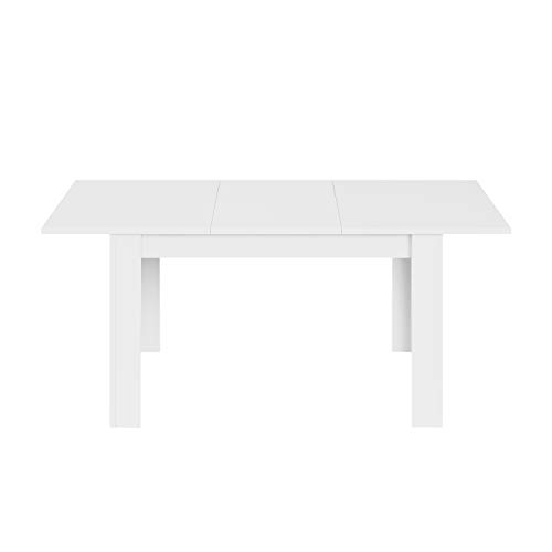 Habitdesign Mesa de Comedor Extensible, Mesa salón o Cocina, Acabado en Color Blanco Artik, Modelo Kendra, Medidas: 140-190 cm (Largo) x 90 cm (Ancho) x 78 cm (Alto) Habitdesign Mesa de Comedor Extensible, Mesa salón o Cocina, Acabado en Color Blanco Artik, Modelo Kendra, Medidas: 140-190 cm (Largo) x 90 cm (Ancho) x 78 cm (Alto)