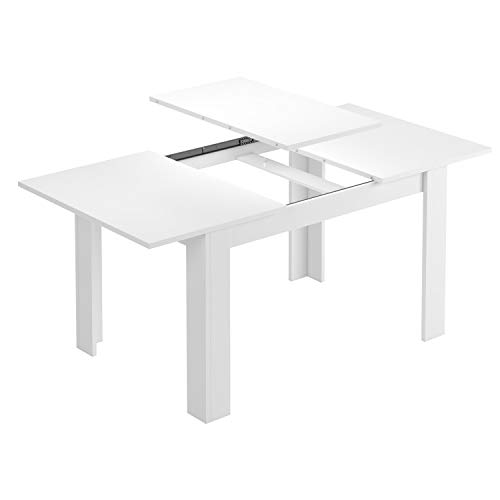 Habitdesign Mesa de Comedor Extensible, Mesa salón o Cocina, Acabado en Color Blanco Artik, Modelo Kendra, Medidas: 140-190 cm (Largo) x 90 cm (Ancho) x 78 cm (Alto) Habitdesign Mesa de Comedor Extensible, Mesa salón o Cocina, Acabado en Color Blanco Artik, Modelo Kendra, Medidas: 140-190 cm (Largo) x 90 cm (Ancho) x 78 cm (Alto)