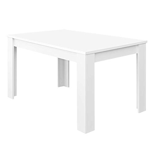 Habitdesign Mesa de Comedor Extensible, Mesa salón o Cocina, Acabado en Color Blanco Artik, Modelo Kendra, Medidas: 140-190 cm (Largo) x 90 cm (Ancho) x 78 cm (Alto) Habitdesign Mesa de Comedor Extensible, Mesa salón o Cocina, Acabado en Color Blanco Artik, Modelo Kendra, Medidas: 140-190 cm (Largo) x 90 cm (Ancho) x 78 cm (Alto)