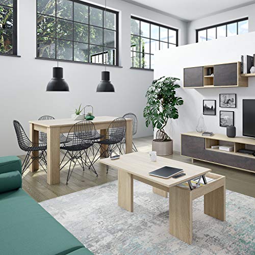 Habitdesign Mesa de Comedor Extensible, Mesa salón o Cocina, Acabado en Color Roble Canadian, Modelo Kendra, Medidas: 140-190 cm (Largo) x 90 cm (Ancho) x 78 cm (Alto) Habitdesign Mesa de Comedor Extensible, Mesa salón o Cocina, Acabado en Color Roble Canadian, Modelo Kendra, Medidas: 140-190 cm (Largo) x 90 cm (Ancho) x 78 cm (Alto)