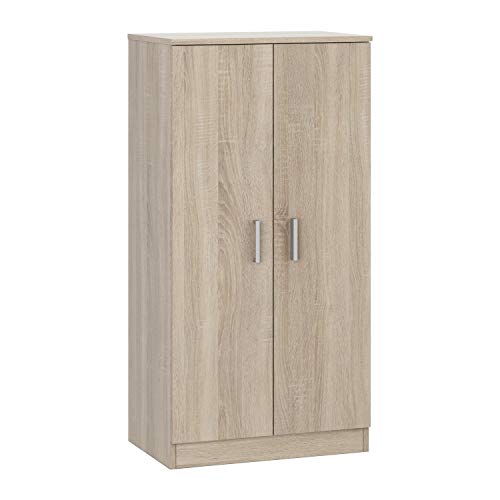 Habitdesign Mueble Zapatero Dos Puertas, Mueble Auxiliar, Modelo Basic, Acabado en Roble Canadian, Medidas: 55 cm (Ancho) x 108 cm (Alto) x 36 cm (Fondo) Habitdesign Mueble Zapatero Dos Puertas, Mueble Auxiliar, Modelo Basic, Acabado en Roble Canadian, Medidas: 55 cm (Ancho) x 108 cm (Alto) x 36 cm (Fondo)