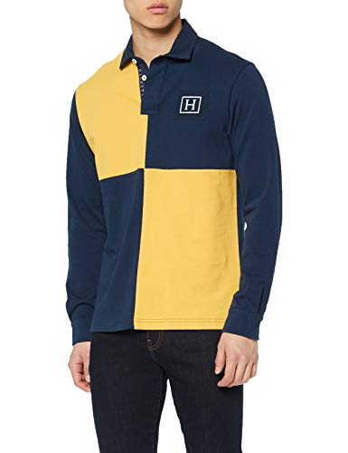 Hackett Archive Quad Polo, Multicolor (Navy/Gold 5DK), Small para Hombre Hackett Archive Quad Polo, Multicolor (Navy/Gold 5DK), Small para Hombre