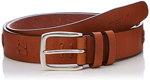 Hackett H Tonal Knot Belt Cinturón, Marrón (Tan 869), No Aplica (Talla del fabricante: 40) para Hombre