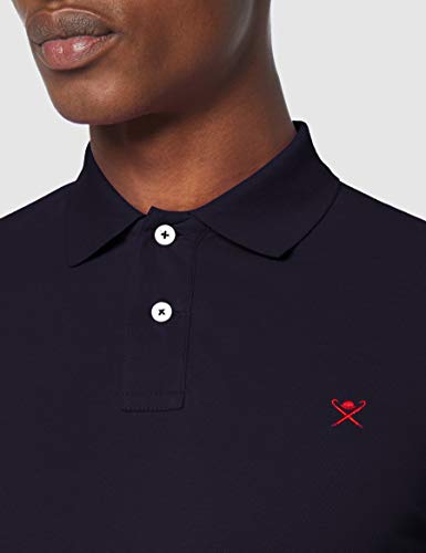 Hackett London Slim Fit Logo Polo, Azul (Navy 595), XX-Large para Hombre