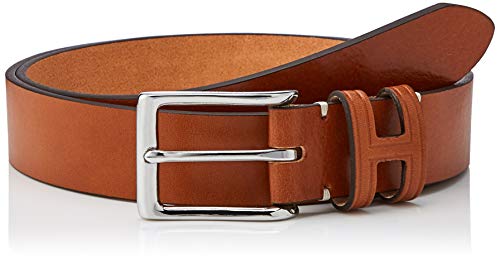 Hackett London Tack Stitch H Keeper Cinturón, Marrón (Tan 869), 34W para Hombre