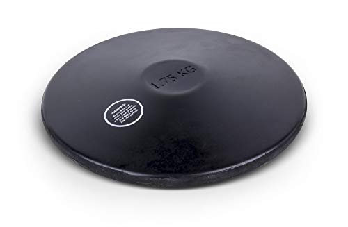 HAEST VINEX Disco de Entrenamiento de Caucho Negro – 1,75 kg – Lanzamiento de Disco