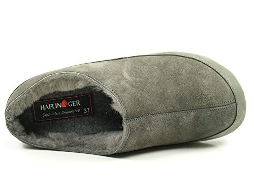 Haflinger Everest Russia 481012-0-4 Zapatillas de casa de Fieltro para Mujer, Talla:40 EU, Color:Gris