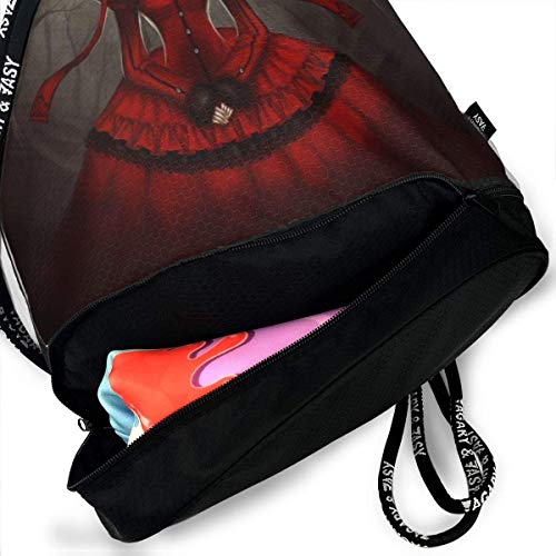 Hagerloo Alicia en el país de Las Maravillas Mochila con cordón para Gimnasio Bolsa de Cuerda Deportiva Escuela Yoga Niños Mochilas de Viaje para Hombres y Mujeres Hagerloo Alicia en el país de Las Maravillas Mochila con cordón para Gimnasio Bolsa de Cuerda Deportiva Escuela Yoga Niños Mochilas de Viaje para Hombres y Mujeres
