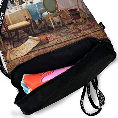 Hagerloo Alicia en el país de Las Maravillas Mochila con cordón para Gimnasio Bolsa de Cuerda Deportiva Escuela Yoga Niños Mochilas de Viaje para Hombres y Mujeres Hagerloo Alicia en el país de Las Maravillas Mochila con cordón para Gimnasio Bolsa de Cuerda Deportiva Escuela Yoga Niños Mochilas de Viaje para Hombres y Mujeres