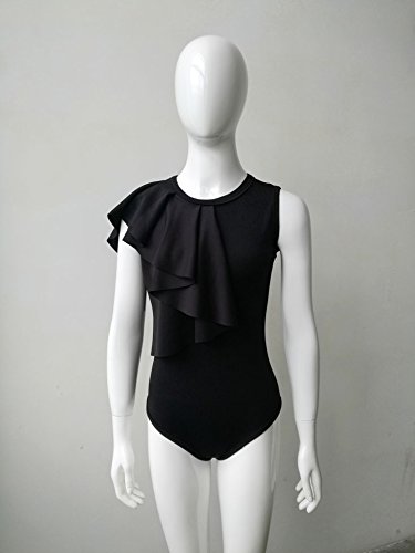 HaiDean Body Mujer Elegantes Sin Mangas Cuello Redondo Volantes Slim Fit Modernas Casual Ajustado Moda Hipster Vestir Verano Bodys Bodies Bodysuit Blusas Top (Color : Negro, Size : SG) HaiDean Body Mujer Elegantes Sin Mangas Cuello Redondo Volantes Slim Fit Modernas Casual Ajustado Moda Hipster Vestir Verano Bodys Bodies Bodysuit Blusas Top (Color : Negro, Size : SG)