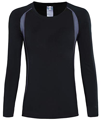 HAINES Ropa Interior Térmica Esqui Mujer Ropa Térmica Interior para Running Montaña Ciclismo Fitness Negro Gr.38 HAINES Ropa Interior Térmica Esqui Mujer Ropa Térmica Interior para Running Montaña Ciclismo Fitness Negro Gr.38