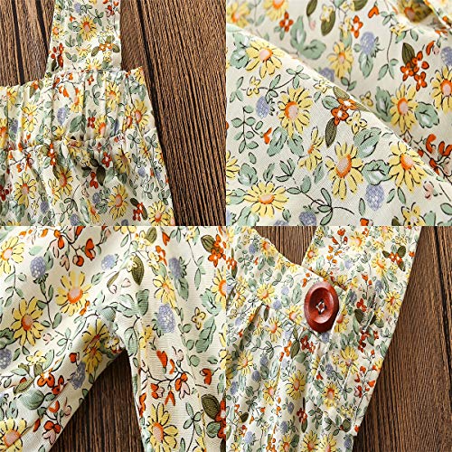 HaiQianXin 2pcs / Lot niños niñas Ropa Bow Tie Shirt Tops + Floral Suspender Pantalones Trajes Trajes Conjunto (Color : 2Y-3Y) HaiQianXin 2pcs / Lot niños niñas Ropa Bow Tie Shirt Tops + Floral Suspender Pantalones Trajes Trajes Conjunto (Color : 2Y-3Y)