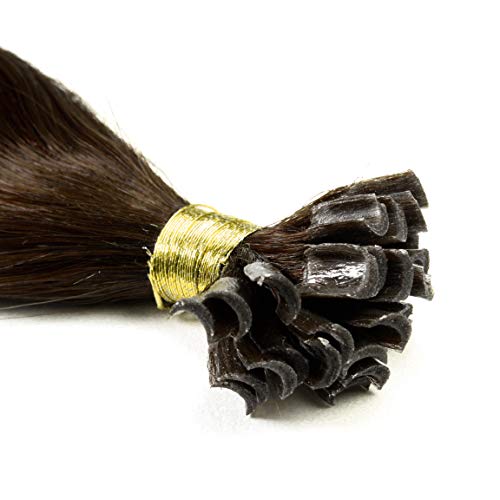 Hair2Heart 50 x 0.5g Extensiones de queratina - 30cm, colore #99j caoba, liso Hair2Heart 50 x 0.5g Extensiones de queratina - 30cm, colore #99j caoba, liso