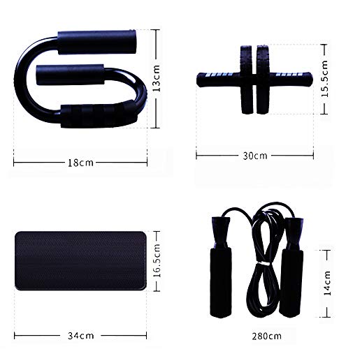 HAIZICJ AB Roller Power Wheel Ejercicio Push Up Workout Abdominal Muscle Trainer Gimnasio en casa Cuerdas para Saltar Peso Equipo de Fitness HAIZICJ AB Roller Power Wheel Ejercicio Push Up Workout Abdominal Muscle Trainer Gimnasio en casa Cuerdas para Saltar Peso Equipo de Fitness