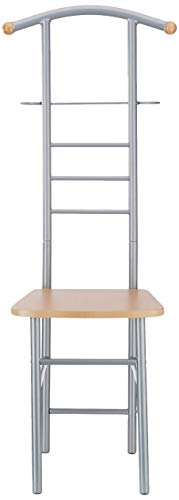 Haku Möbel valet stand - de acero con el asiento, altura 119 cm Haku Möbel valet stand - de acero con el asiento, altura 119 cm