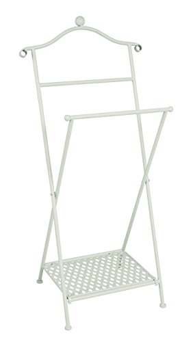 Haku Möbel valet stand - Plegable de metal encalado en blanco, altura 98 cm Haku Möbel valet stand - Plegable de metal encalado en blanco, altura 98 cm