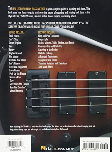 Hal Leonard Bass Method: Funk Bass (Book/Online Audio)