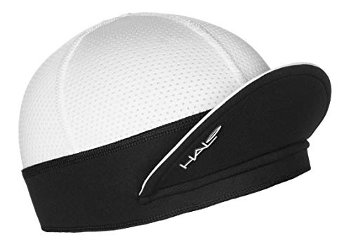 Halo - Gorro de Ciclismo con Cinta para el Sudor, Color Blanco