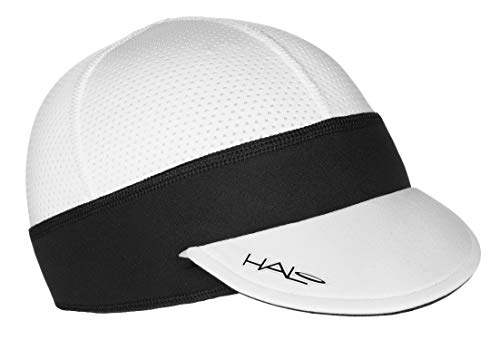 Halo - Gorro de Ciclismo con Cinta para el Sudor, Color Blanco