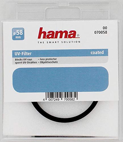 Hama 070058 - Filtro ultravioleta, color neutro, 58 mm