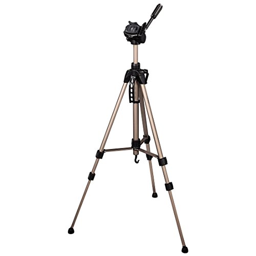 Hama Star 61 - Trípode ligero (con cabezal de 3 vías, altura 60-153 cm, peso 1220 g, trípode fotográfico con bolsa de transporte incluida), Bronce