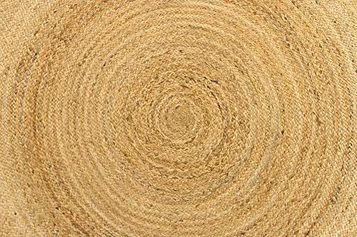 HAMID Alfombra Yute Alhambra Color Natural Redonda - Alfombra 100% Fibra de Yute (200x200cm) HAMID Alfombra Yute Alhambra Color Natural Redonda - Alfombra 100% Fibra de Yute (200x200cm)
