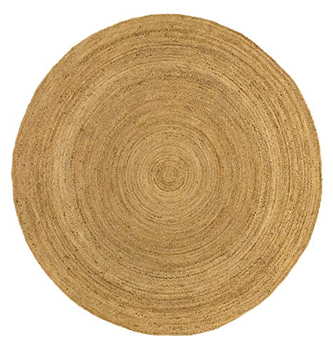 HAMID Alfombra Yute Alhambra Color Natural Redonda - Alfombra 100% Fibra de Yute (200x200cm) HAMID Alfombra Yute Alhambra Color Natural Redonda - Alfombra 100% Fibra de Yute (200x200cm)