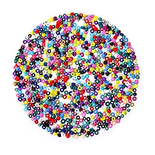 Hanbee Cuentas de Colores para Los niños 12000 Piezas 3mm Mini Cuentas y Abalorios Cristal para DIY Pulseras Regalo Collares Bisutería (24 Colores) Hanbee Cuentas de Colores para Los niños 12000 Piezas 3mm Mini Cuentas y Abalorios Cristal para DIY Pulseras Regalo Collares Bisutería (24 Colores)