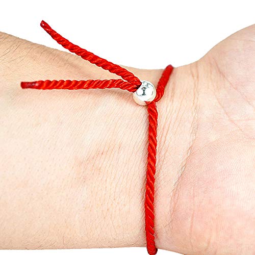 HAND-PRO Pulsera roja Mal de Ojo Pulsera Mal de Ojo roja Pulsera Hilo Trenzado Pulsera de la Suerte y protección Amuleto para el Mal de Ojo Pulsera Hilo Rojo