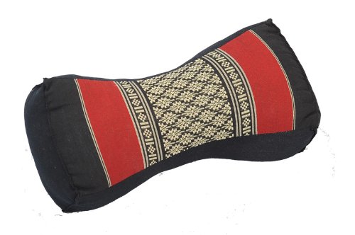 Handelsturm Cojín Chino, diseño Tradicional con Relleno de kapok, Negro/Rojo
