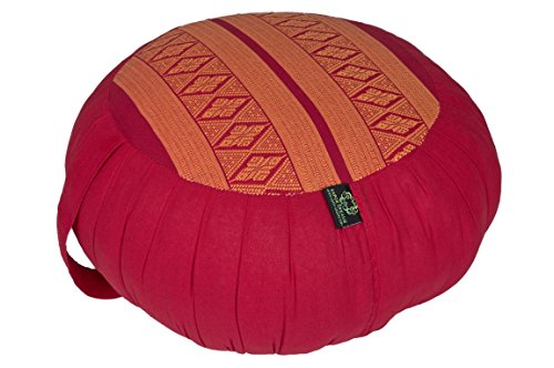 Handelsturm Set de meditación con Relleno de Kapok Compuesto por un cojín de meditación Zafu y colchoneta Zabuton para meditación sentada y Yoga (Naranja y Rojo) Handelsturm Set de meditación con Relleno de Kapok Compuesto por un cojín de meditación Zafu y colchoneta Zabuton para meditación sentada y Yoga (Naranja y Rojo)