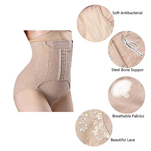 HanFashion Faja Reductora Postparto Braguitas Adelgazantes Abdomen Ropa Interior Lencería Moldeadora Shapewear Body Shaper Panty Mujer Cintura Alta sin Costuras Braguitas Moldeadoras (L, Albaricoque) HanFashion Faja Reductora Postparto Braguitas Adelgazantes Abdomen Ropa Interior Lencería Moldeadora Shapewear Body Shaper Panty Mujer Cintura Alta sin Costuras Braguitas Moldeadoras (L, Albaricoque)