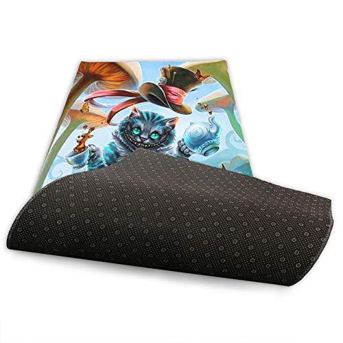 Hangdachang Esterilla de yoga para niños Cheshire Cat Alice In Wonderland antideslizante e impermeable para hombres y mujeres (70 x 24 pulgadas) (61 x 423 cm) Hangdachang Esterilla de yoga para niños Cheshire Cat Alice In Wonderland antideslizante e impermeable para hombres y mujeres (70 x 24 pulgadas) (61 x 423 cm)