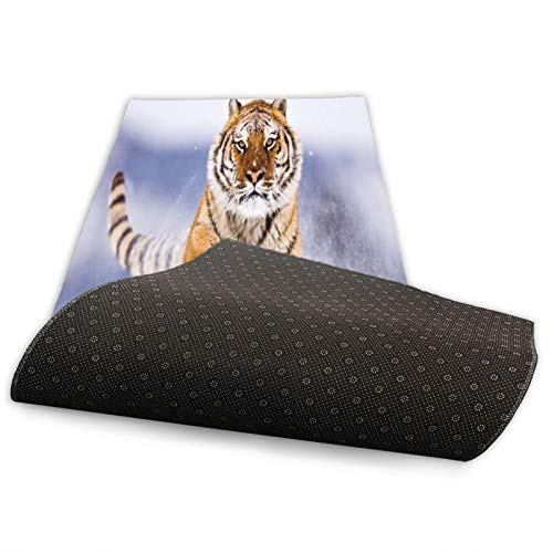 Hangdachang Esterilla de yoga Tiger In Snow de 0,4 – 0,5 mm, antideslizante, ideal para todo tipo de yoga, pilates y ejercicios de suelo (61 x 236 cm) Hangdachang Esterilla de yoga Tiger In Snow de 0,4 – 0,5 mm, antideslizante, ideal para todo tipo de yoga, pilates y ejercicios de suelo (61 x 236 cm)