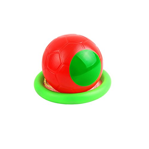 HANGNUO Tobillera de Skip Ball saltar pelota, pelota, saltar, saltar, pelota, jugar, fútbol, kickball, deporte, ejercicios, aparatos de fitness para niños, adultos, niños, niñas, color rojo